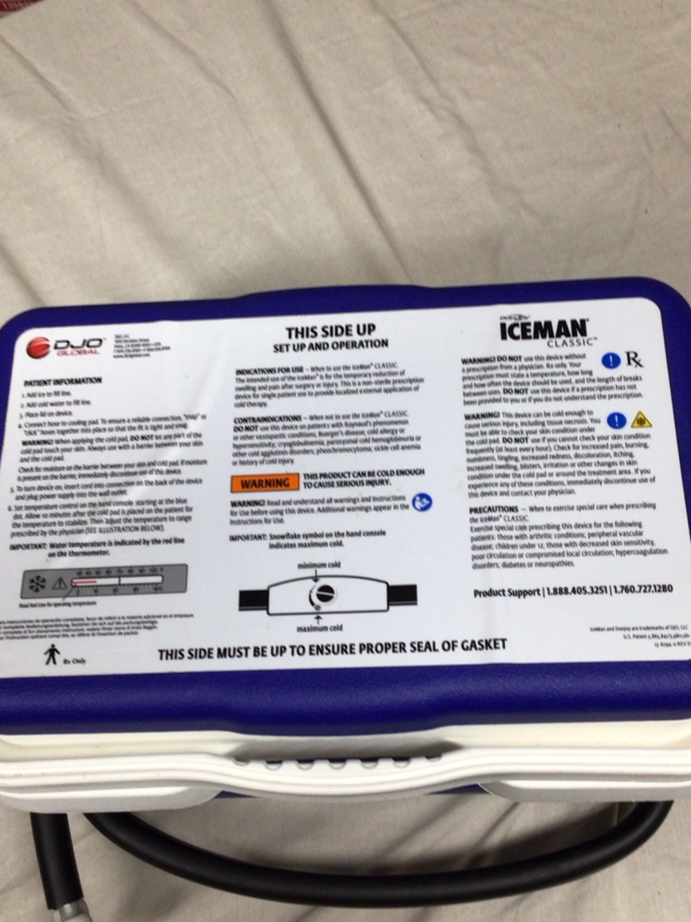 IceMan Classic Cold Therapy Unit - Blue. Donjoy